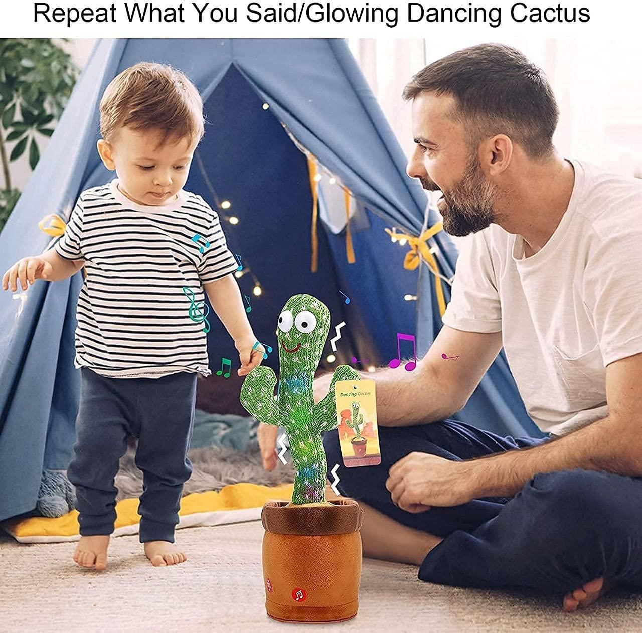 Dancing Cactus Toy – LED Light, Music & Mimicry Fun for Kids & Gifting