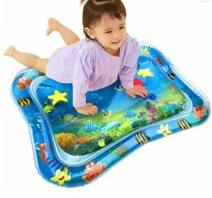 Tummy Time Baby Water Play Mat – Inflatable Sensory Activity Pad for Infants