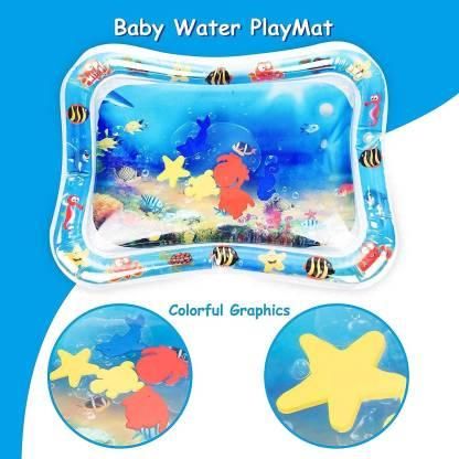 Tummy Time Baby Water Play Mat – Inflatable Sensory Activity Pad for Infants